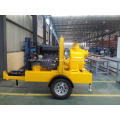 Trailer mounted type self priming sewage pump